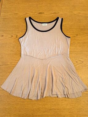 h.i.p. Light Mauve Tank with Black Trim